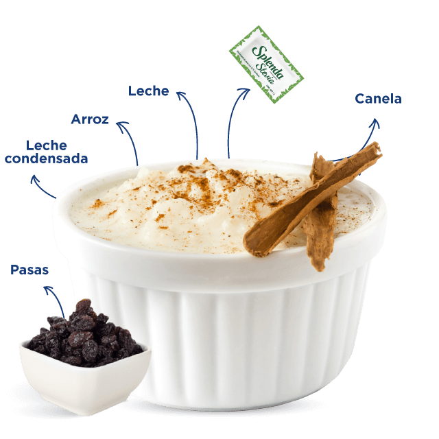 arroz de leche reducido en calorías