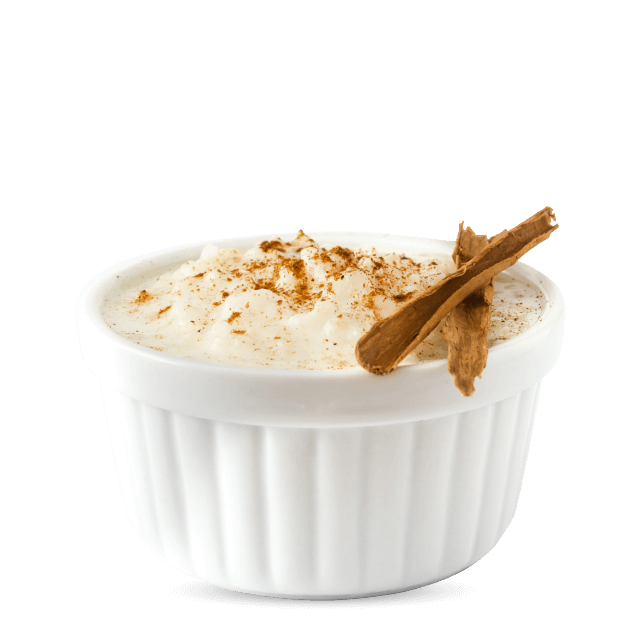 Arroz con leche bajo en calorías