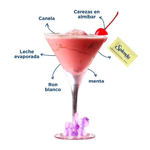 Coctel medias de seda con endulzante Splenda