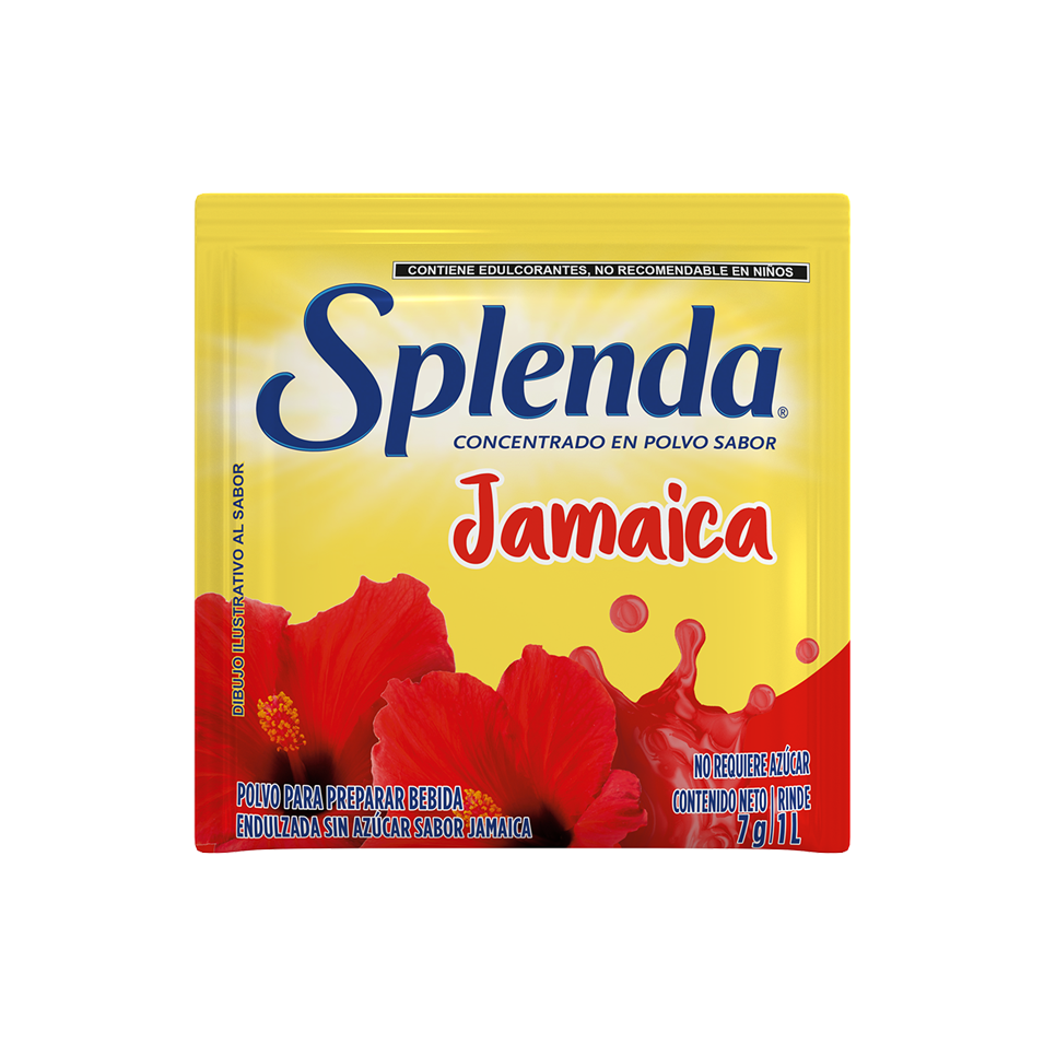 Polvo para agua de sabor jamaica Splenda